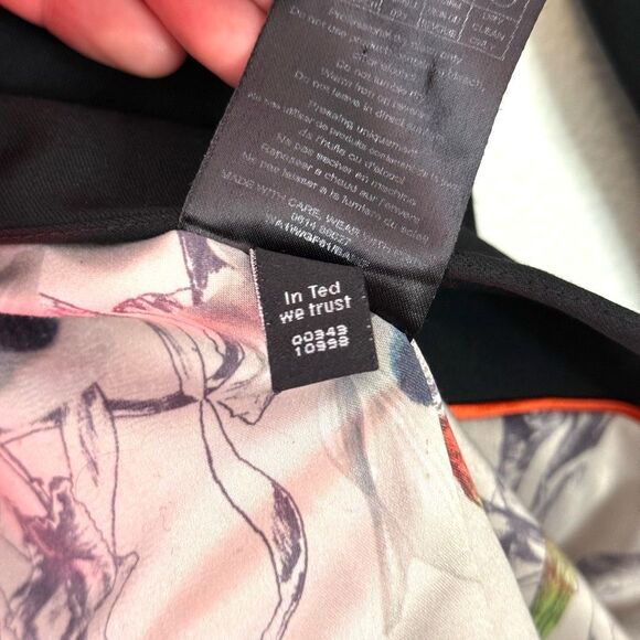 Ted Baker Black Longline Blazer Jacket Size 4 (TED)/ 10 (US) - Picture 7 of 10